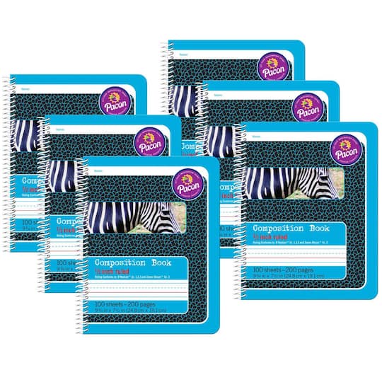 Pacon® Spiral Bound Primary Composition Book, 6ct.